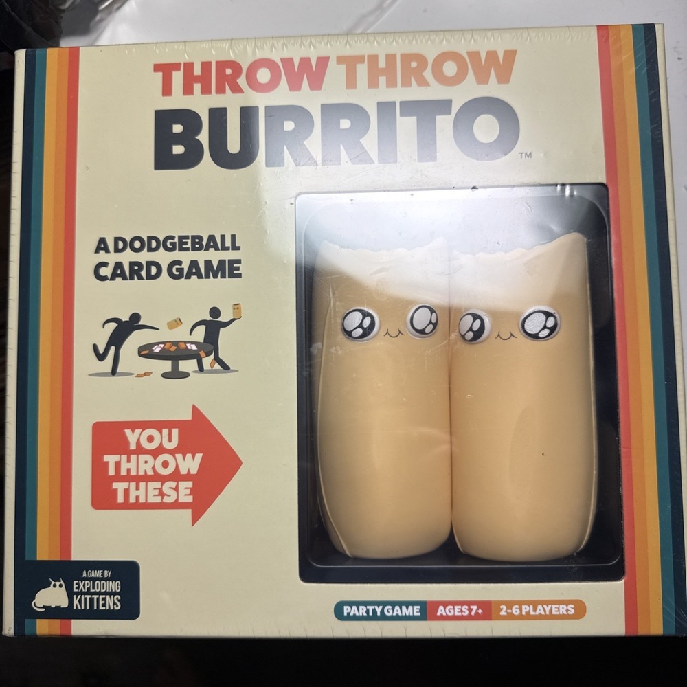 Throw Throw Burrito A Dodgeball Card Game by Exploding Kittens - New Sealed